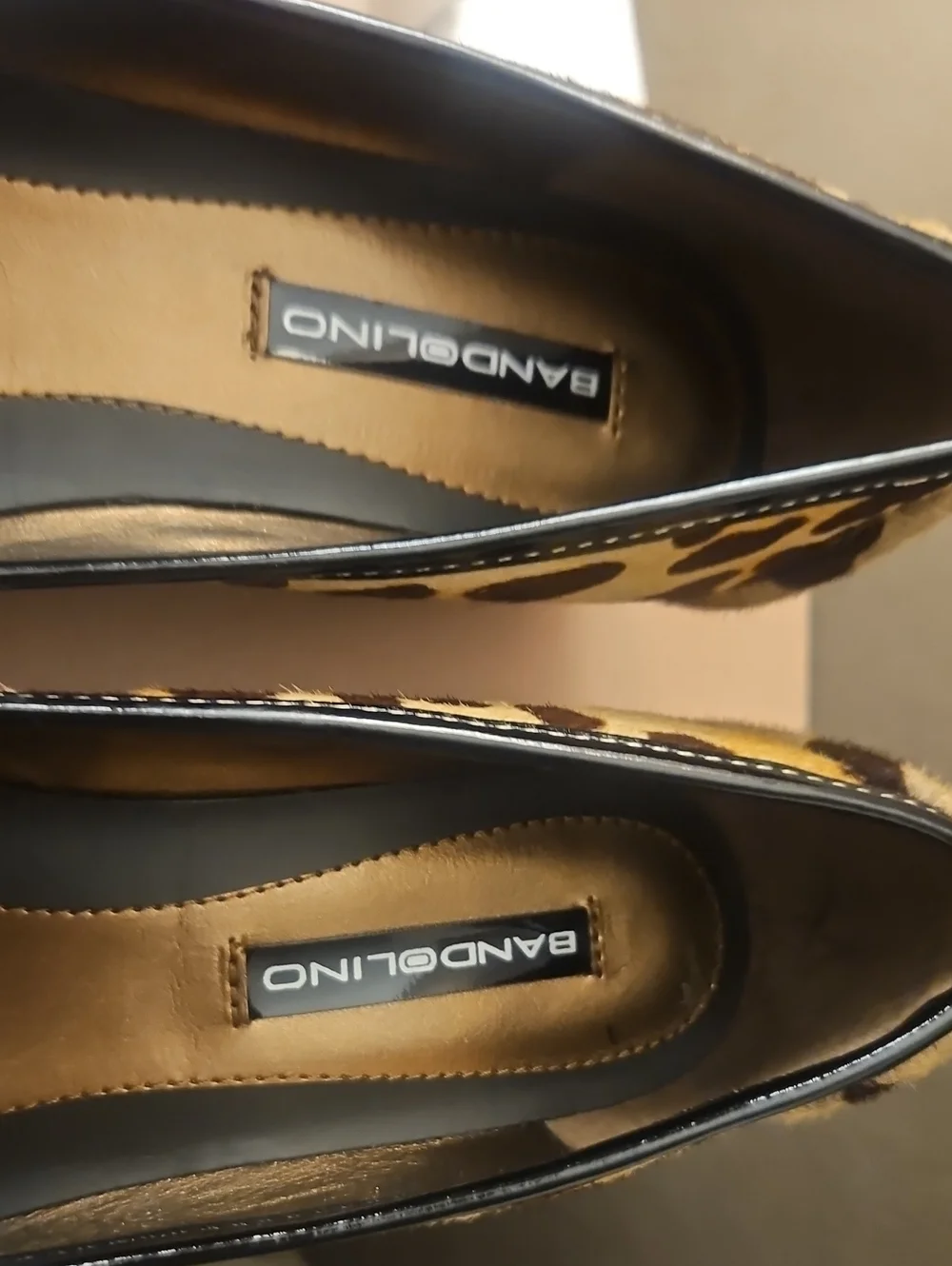 Bandolino Leopard Print Loafers in Tan and Brown